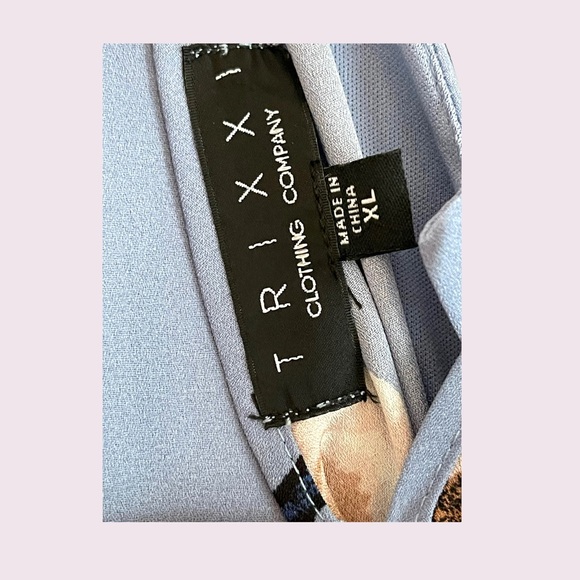 Trixxi Clothing Company Blue Floral Maxi Swing Dress - Picture 11 of 11